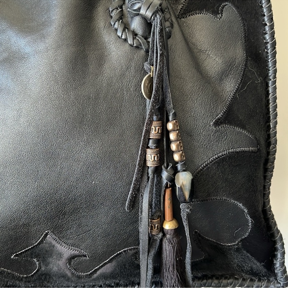 Vintage Simone Camille Genuine Calf Hair & Leather Handbag - Picture 10 of 14